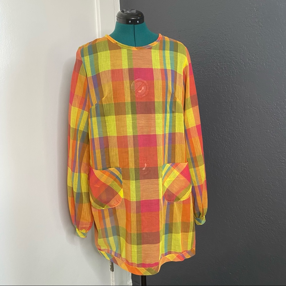 Vintage plaid dress